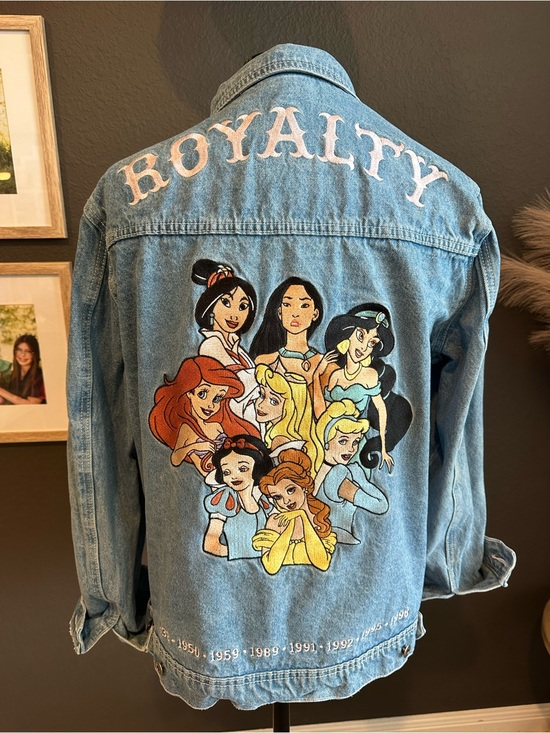 Disney Jackets & Blazers - Cakeworthy Disney Denim 'Royalty' Girls Jacket with Embroidery
